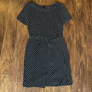 Vintage Black and White Polka Dot Dress